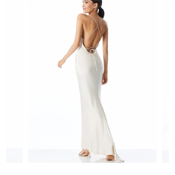 Alice and olivia Montana maxi lace‎ up gown - Picture 2 of 10